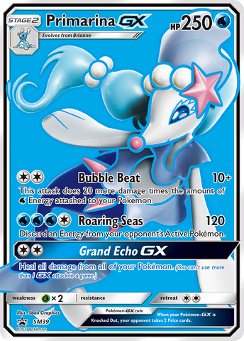 Pokemon | Primarina GX (SM39) [Sun & Moon: Black Star Promos] | The Nerd Merchant