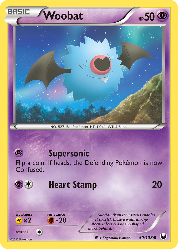 Pokemon | Woobat (50/108) [Black & White: Dark Explorers] | The Nerd Merchant