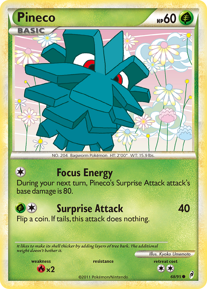 Pokemon | Pineco (68/95) [HeartGold & SoulSilver: Call of Legends] | The Nerd Merchant