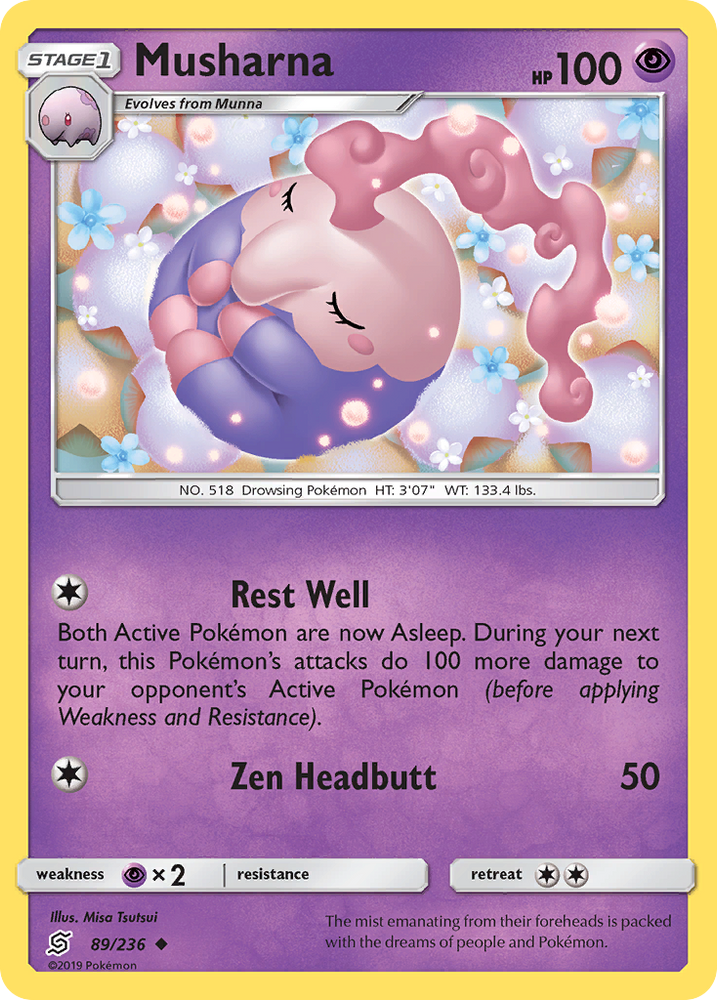 Pokemon | Musharna (89/236) [Sun & Moon: Unified Minds] | The Nerd Merchant