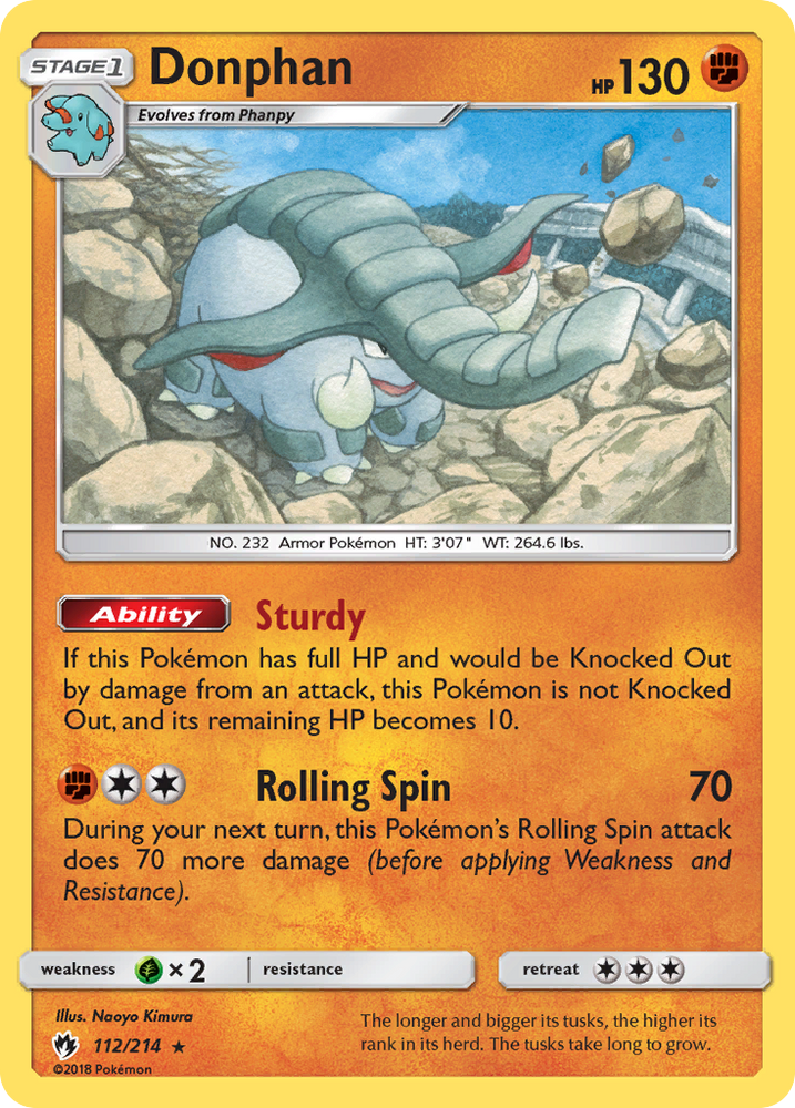 Pokemon | Donphan (112/214) [Sun & Moon: Lost Thunder] | The Nerd Merchant