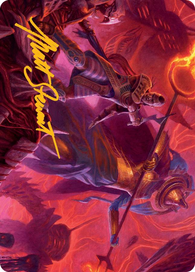 Magic | Djeru and Hazoret Art Card (Gold-Stamped Signature) [March of the Machine Art Series] | The Nerd Merchant
