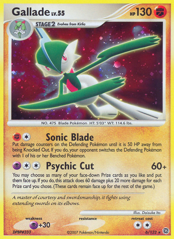 Pokemon | Gallade (6/132) [Diamond & Pearl: Secret Wonders] | The Nerd Merchant