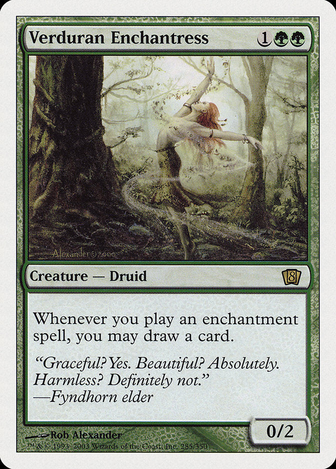 Magic | Verduran Enchantress [Eighth Edition] | The Nerd Merchant