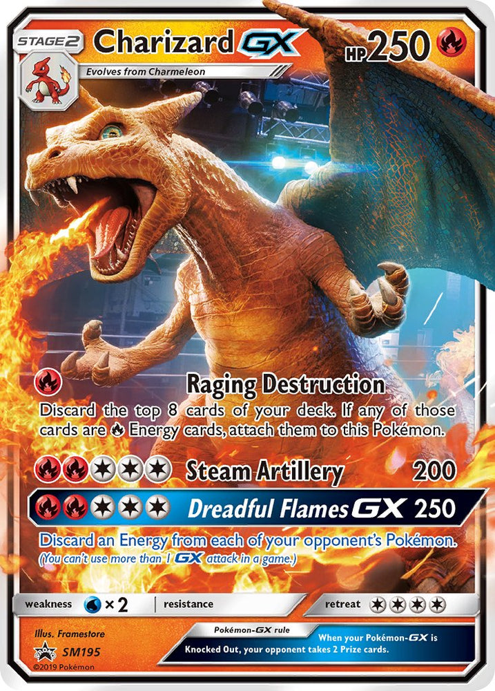 Pokemon | Charizard GX (SM195) [Sun & Moon: Black Star Promos] | The Nerd Merchant