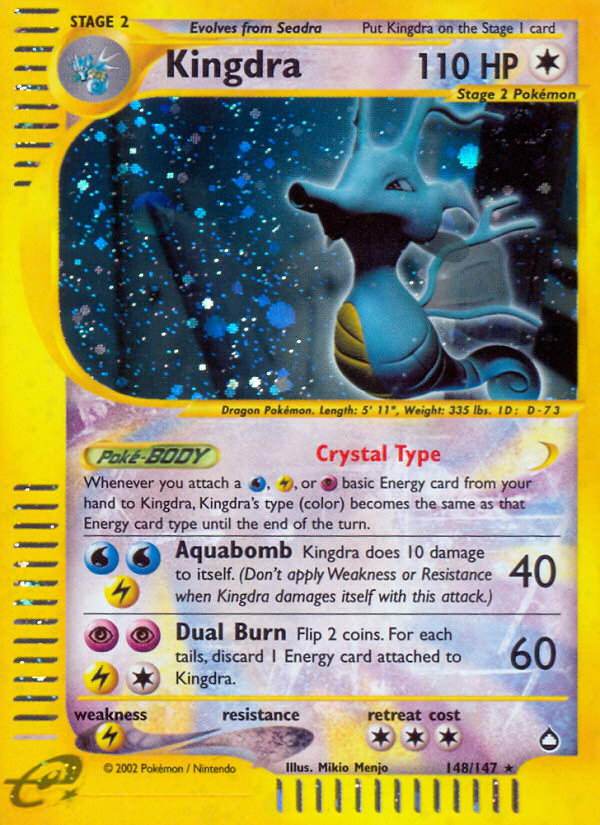 Pokemon | Kingdra (148/147) [Aquapolis] | The Nerd Merchant
