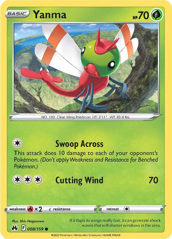 Pokemon | Yanma (008/159) [Sword & Shield: Crown Zenith] | The Nerd Merchant