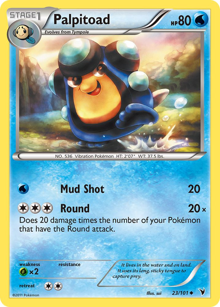 Pokemon | Palpitoad (23/101) [Black & White: Noble Victories] | The Nerd Merchant