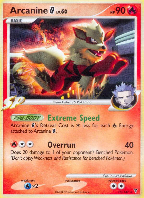 Pokemon | Arcanine G (15/147) (Theme Deck Exclusive) [Platinum: Supreme Victors] | The Nerd Merchant