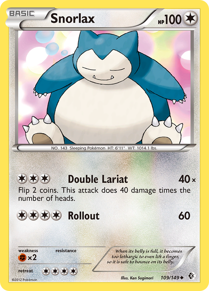 Pokemon | Snorlax (109/149) [Black & White: Boundaries Crossed] | The Nerd Merchant