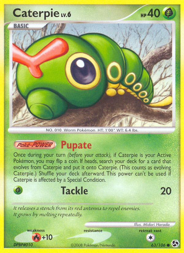 Pokemon | Caterpie (63/106) [Diamond & Pearl: Great Encounters] | The Nerd Merchant