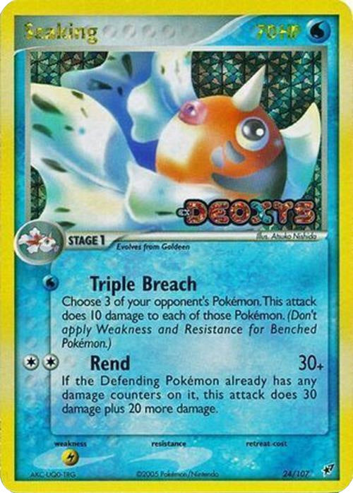 Pokemon | Seaking (24/107) (Stamped) [EX: Deoxys] | The Nerd Merchant