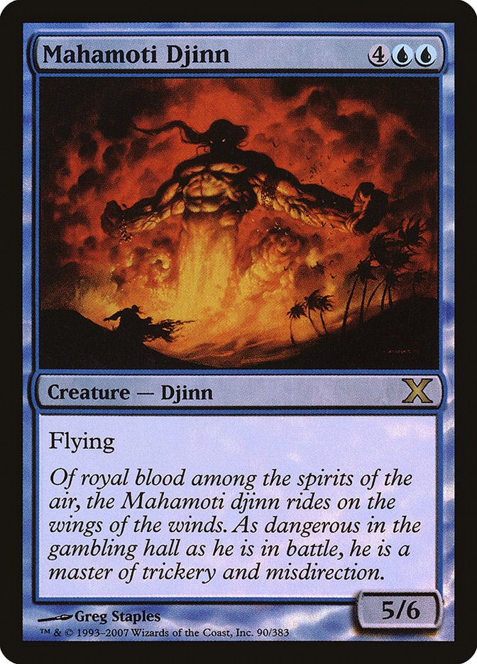 Magic | Mahamoti Djinn (Premium Foil) [Tenth Edition] | The Nerd Merchant