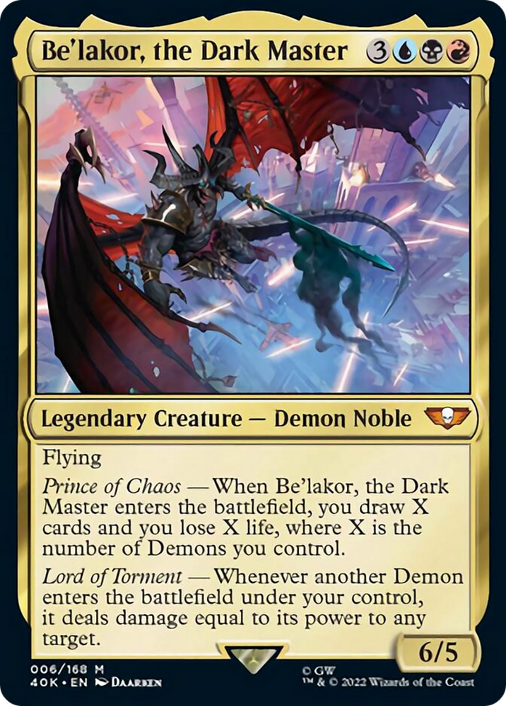 Magic | Be'lakor, the Dark Master (Surge Foil) [Warhammer 40,000] | The Nerd Merchant
