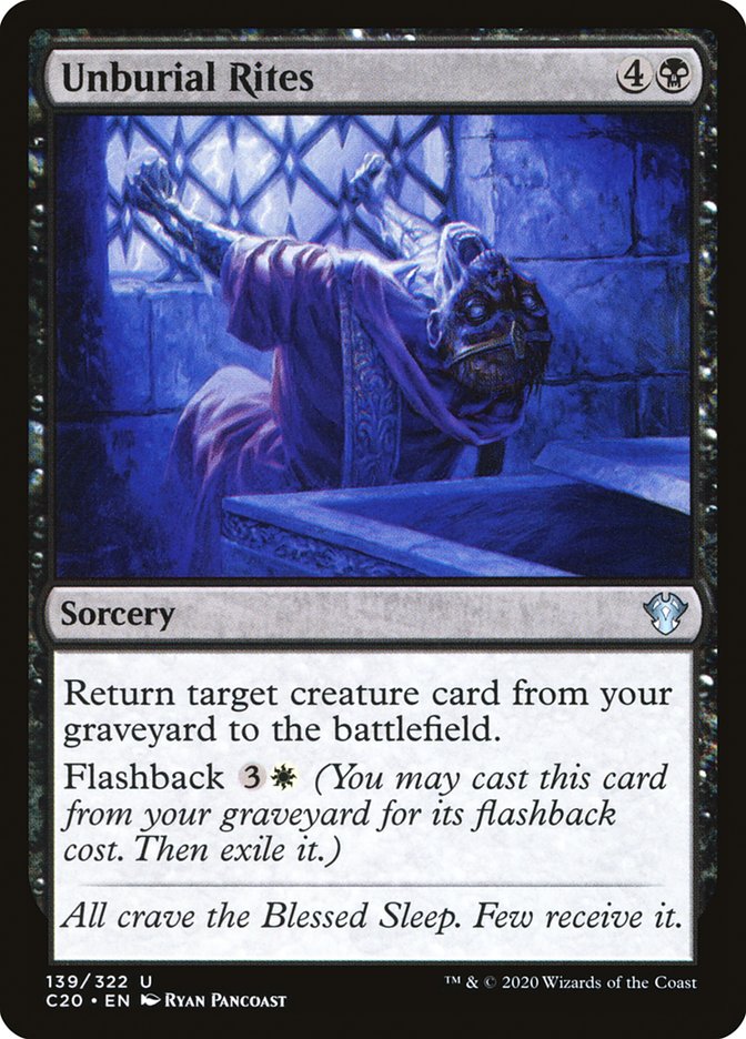 Magic | Unburial Rites [Commander 2020] | The Nerd Merchant