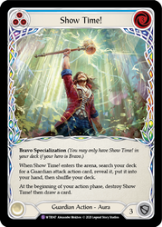 Flesh and Blood TCG | Show Time! [U-WTR047] (Welcome to Rathe Unlimited)  Unlimited Normal | The Nerd Merchant