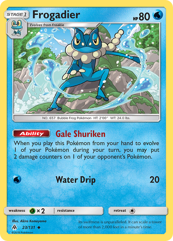 Pokemon | Frogadier (23/131) [Sun & Moon: Forbidden Light] | The Nerd Merchant