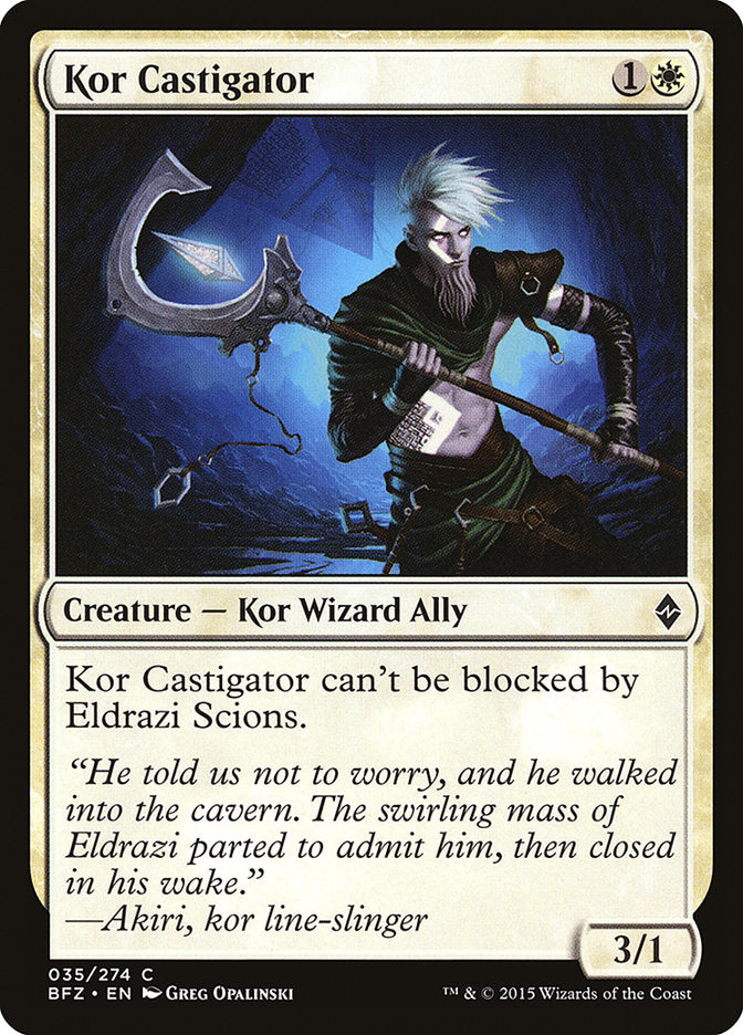 Magic | Kor Castigator [Battle for Zendikar] | The Nerd Merchant