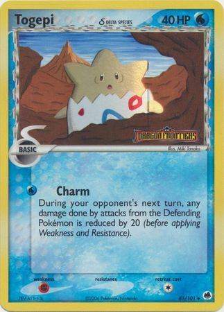 Pokemon | Togepi (41/101) (Delta Species) (Stamped) [EX: Dragon Frontiers] | The Nerd Merchant