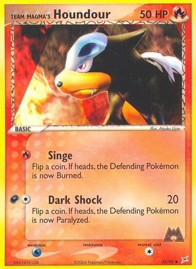 Pokemon | Team Magma's Houndour (35/95) [EX: Team Magma vs Team Aqua] | The Nerd Merchant