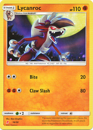 Pokemon | Lycanroc (16/30) [Sun & Moon: Trainer Kit - Lycanroc] | The Nerd Merchant