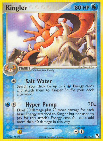 Pokemon | Kingler (26/112) [EX: FireRed & LeafGreen] | The Nerd Merchant