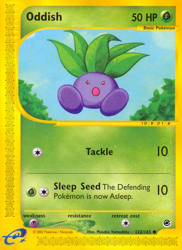 Pokemon | Oddish (122/165) [Expedition: Base Set] | The Nerd Merchant