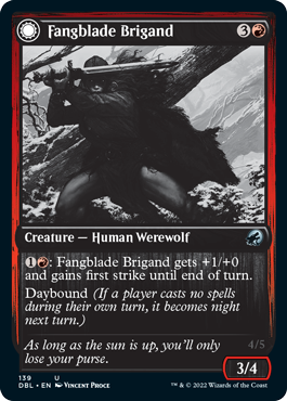 Magic | Fangblade Brigand // Fangblade Eviscerator [Innistrad: Double Feature] | The Nerd Merchant