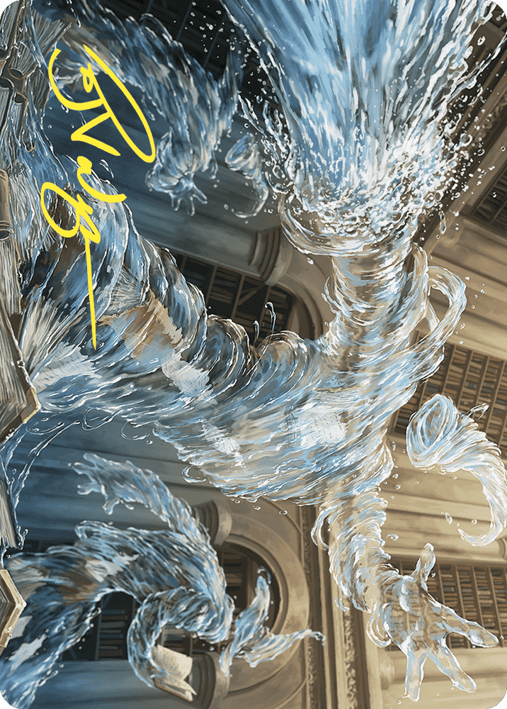 Magic | Splashy Spellcaster Art Card (Gold-Stamped Signature) [Wilds of Eldraine Art Series] | The Nerd Merchant