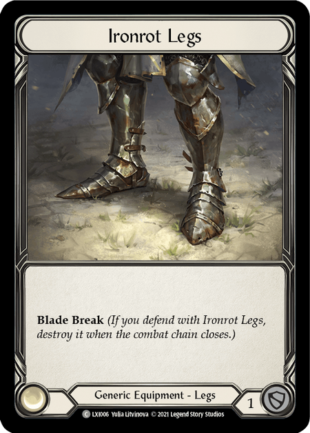 Flesh and Blood TCG | Ironrot Legs [LXI006] (Tales of Aria Lexi Blitz Deck)  1st Edition Normal | The Nerd Merchant