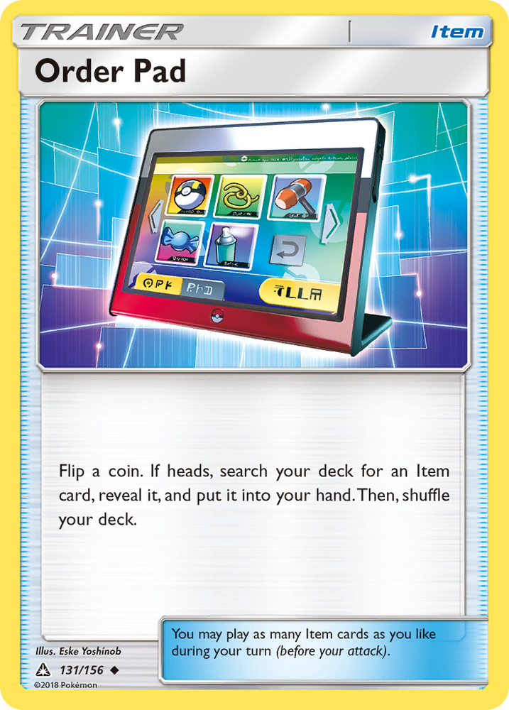 Pokemon | Order Pad (131/156) [Sun & Moon: Ultra Prism] | The Nerd Merchant
