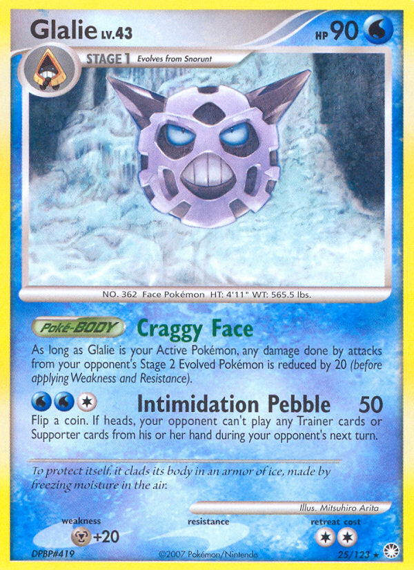 Pokemon | Glalie (25/123) [Diamond & Pearl: Mysterious Treasures] | The Nerd Merchant