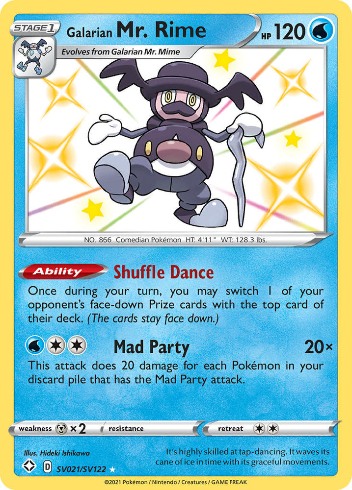 Pokemon | Galarian Mr. Rime (SV021/SV122) [Sword & Shield: Shining Fates] | The Nerd Merchant