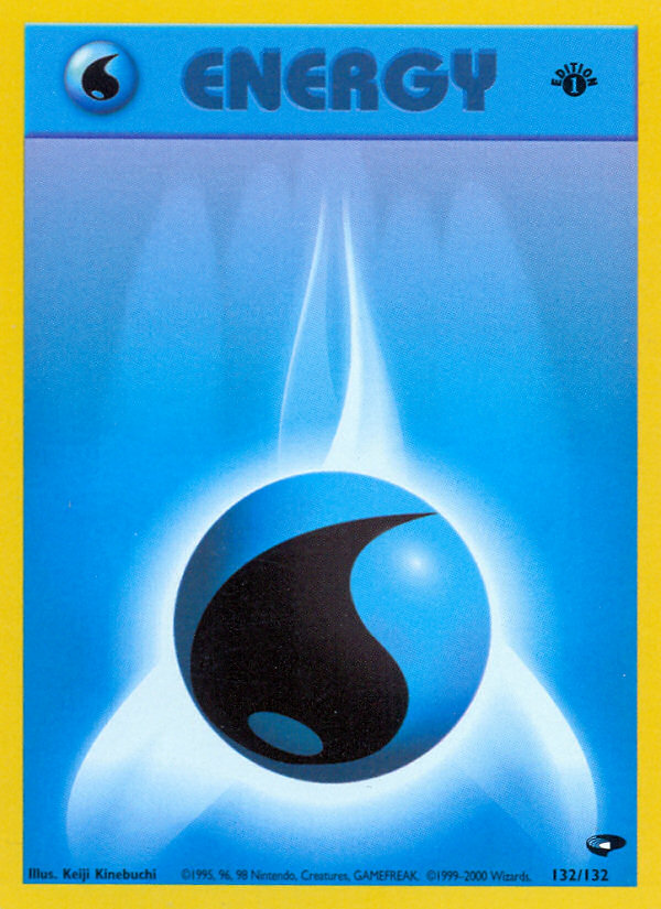 Pokemon | Water Energy (132/132) [Gym Challenge 1st Edition] | The Nerd Merchant