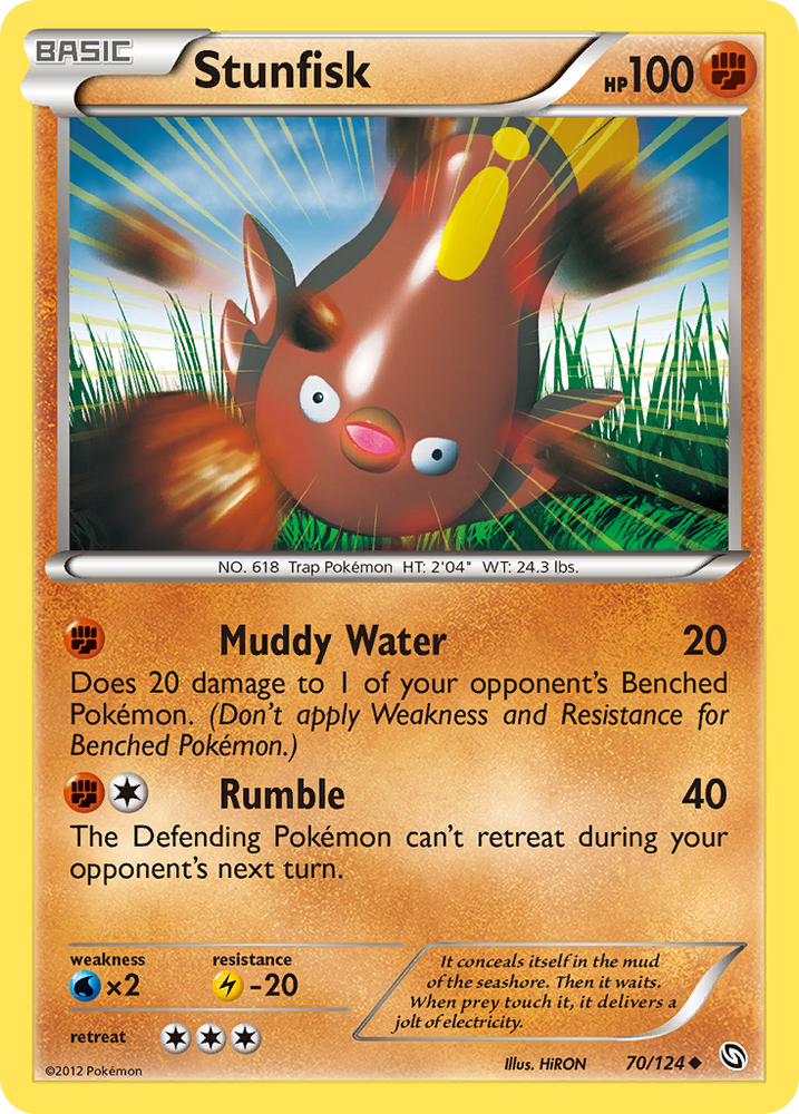 Pokemon | Stunfisk (70/124) [Black & White: Dragons Exalted] | The Nerd Merchant