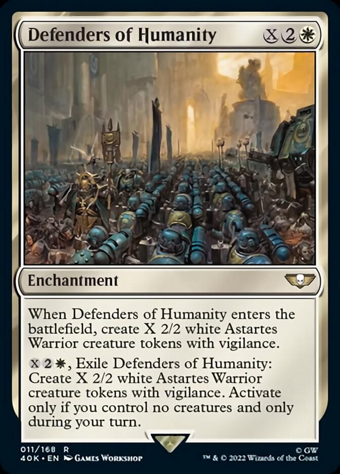 Magic | Defenders of Humanity (Surge Foil) [Warhammer 40,000] | The Nerd Merchant