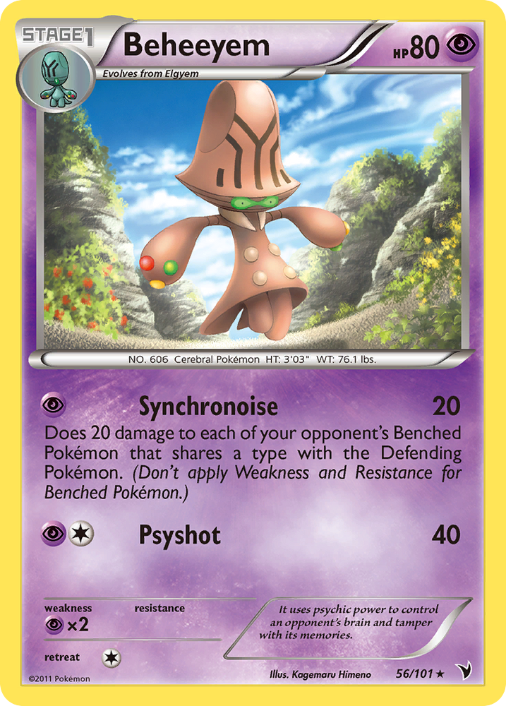 Pokemon | Beheeyem (56/101) [Black & White: Noble Victories] | The Nerd Merchant