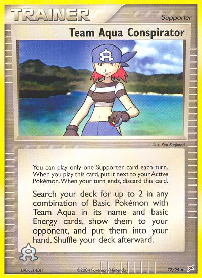 Pokemon | Team Aqua Conspirator (77/95) [EX: Team Magma vs Team Aqua] | The Nerd Merchant