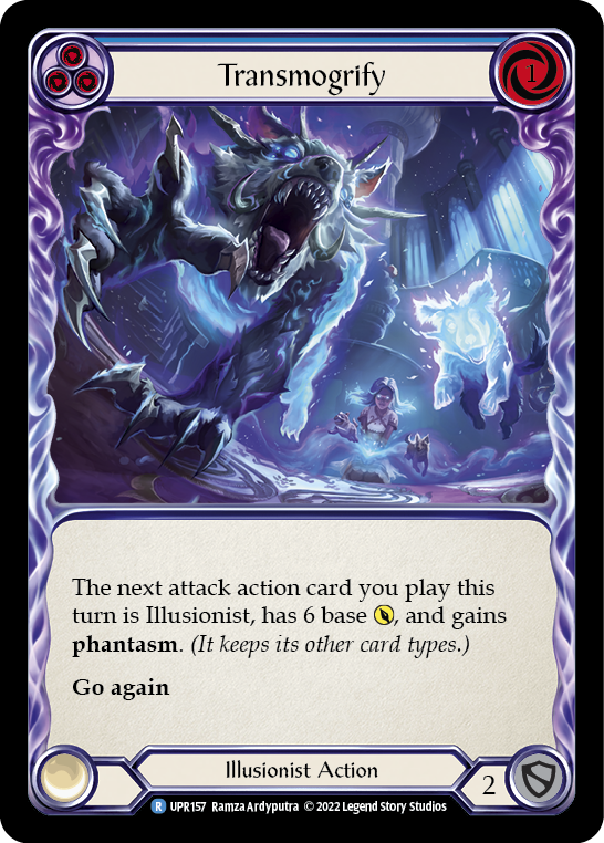 Flesh and Blood TCG | Transmogrify (Blue) [UPR157] (Uprising)  Rainbow Foil | The Nerd Merchant