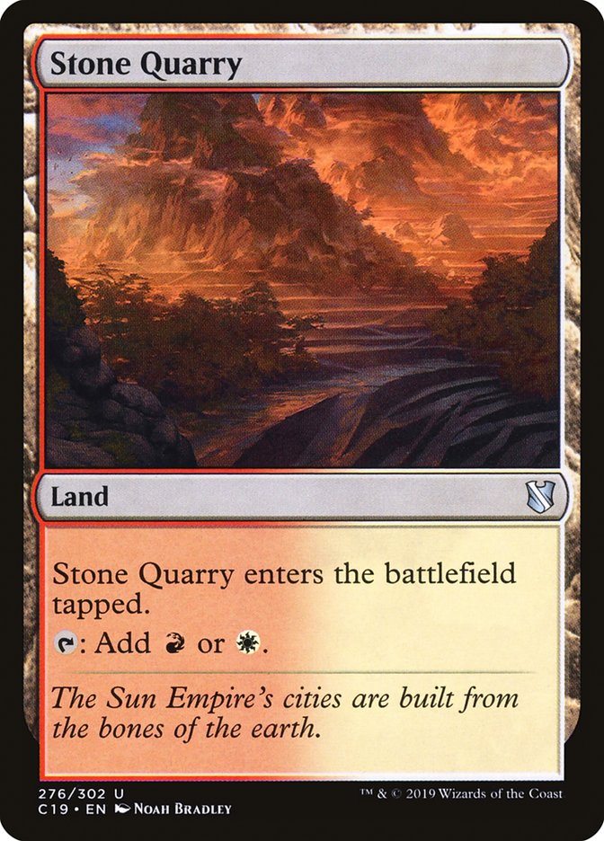 Magic | Stone Quarry [Commander 2019] | The Nerd Merchant