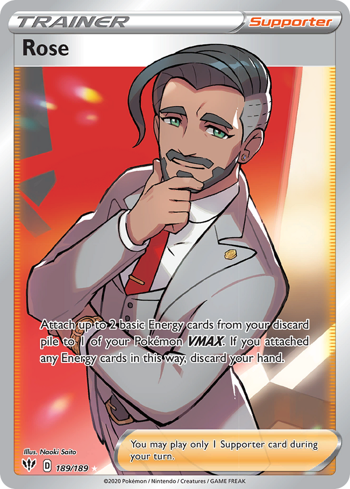 Pokemon | Rose (189/189) [Sword & Shield: Darkness Ablaze] | The Nerd Merchant
