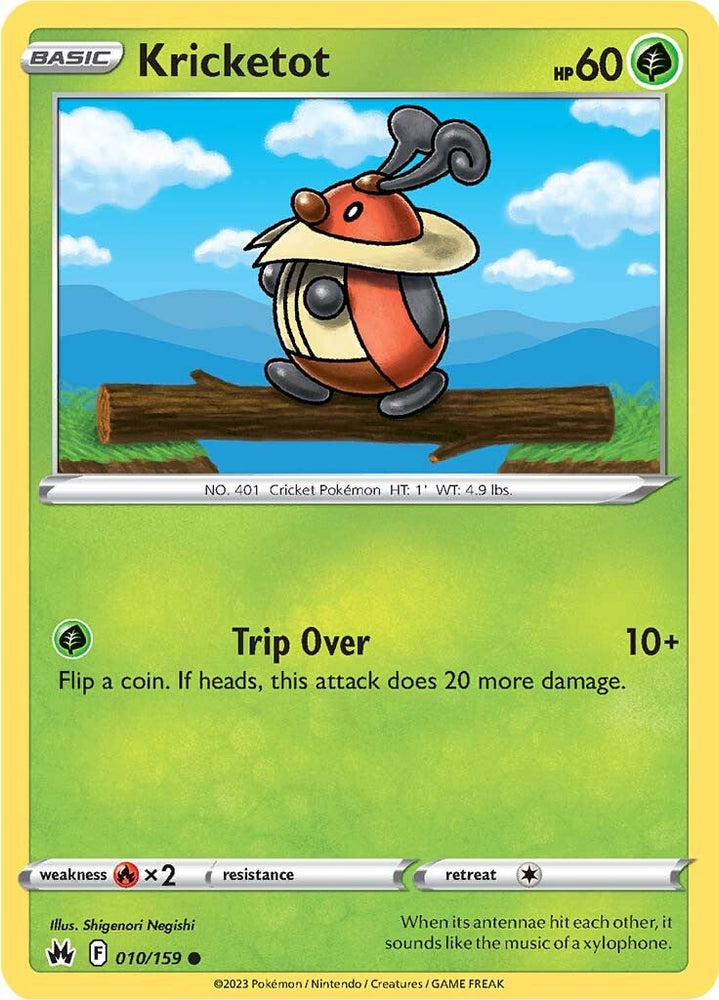 Pokemon | Kricketot (010/159) [Sword & Shield: Crown Zenith] | The Nerd Merchant