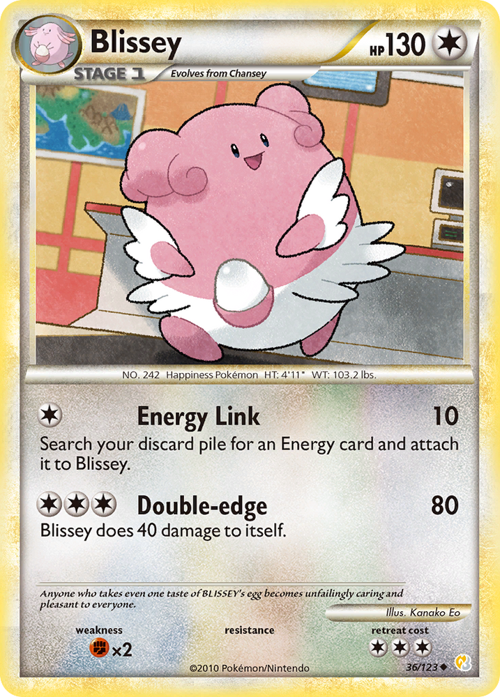 Pokemon | Blissey (36/123) [HeartGold & SoulSilver: Base Set] | The Nerd Merchant