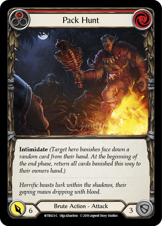 Flesh and Blood TCG | Pack Hunt (Red) [WTR023-C] (Welcome to Rathe)  Alpha Print Normal | The Nerd Merchant