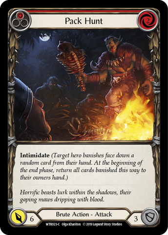 Flesh and Blood TCG | Pack Hunt (Red) [WTR023-C] (Welcome to Rathe)  Alpha Print Normal | The Nerd Merchant