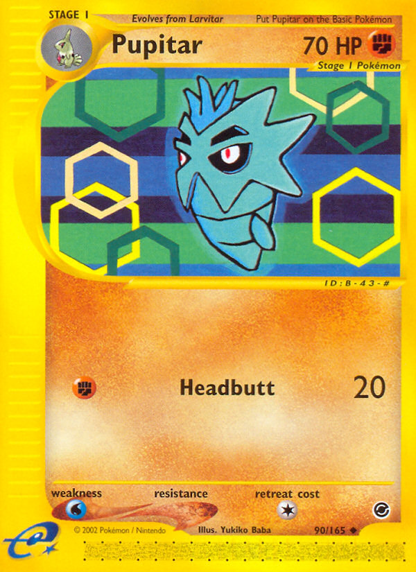 Pokemon | Pupitar (90/165) [Expedition: Base Set] | The Nerd Merchant