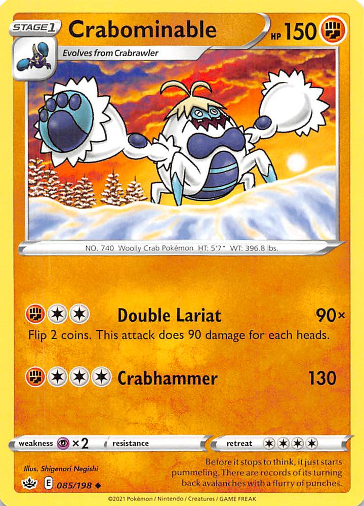 Pokemon | Crabominable (085/198) [Sword & Shield: Chilling Reign] | The Nerd Merchant