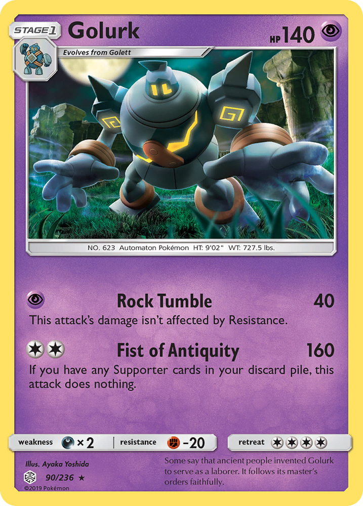 Pokemon| Golurk (90/236) [Sun & Moon: Cosmic Eclipse] | The Nerd Merchant