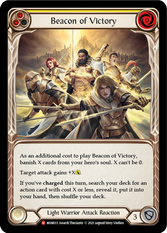 Flesh and Blood TCG | Beacon of Victory [MON033-RF] (Monarch)  1st Edition Rainbow Foil | The Nerd Merchant