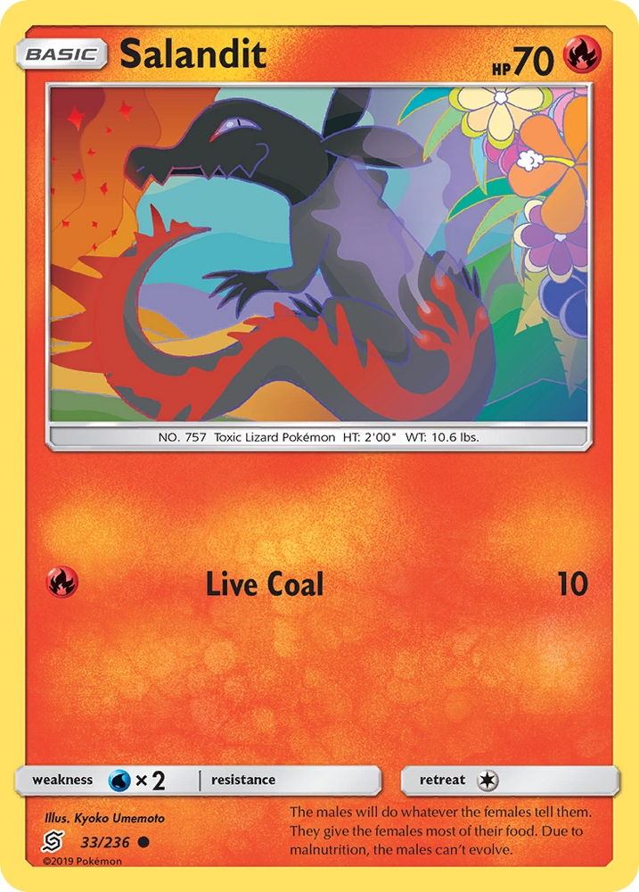 Pokemon | Salandit (33/236) [Sun & Moon: Unified Minds] | The Nerd Merchant